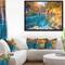 Designart - Turquoise Water and Sunny Beams - Landscape Photography Framed Canvas Print